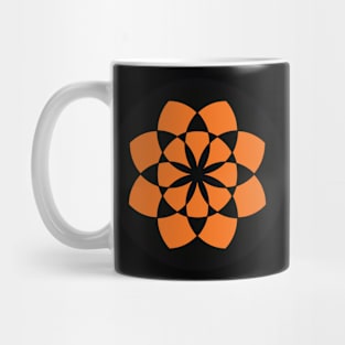 orange flower of life Mug